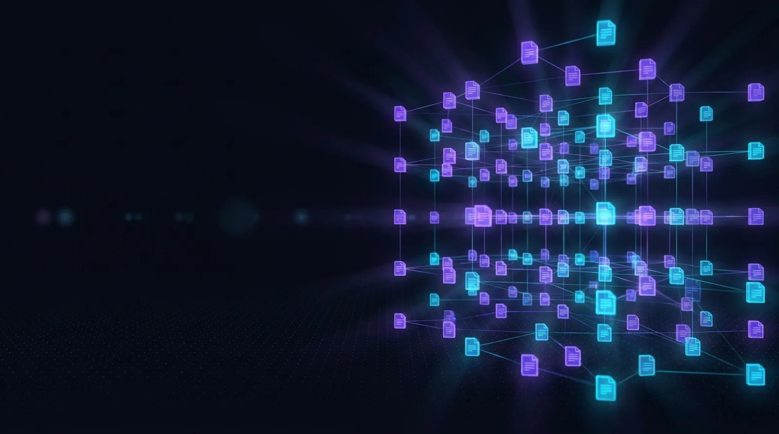 A knowledge estate of connected, verified document blocks